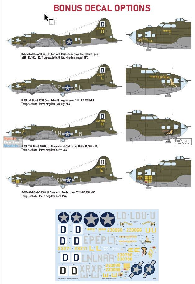 EDU11183V2 1:48 Eduard The Bloody Hundredth 1943 (B-17F Flying