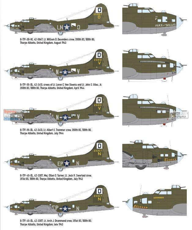 EDU11183V2 1:48 Eduard The Bloody Hundredth 1943 (B-17F Flying