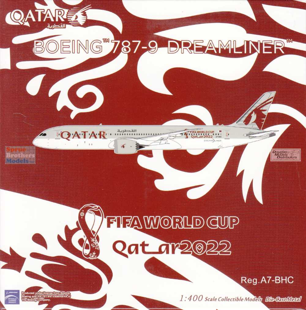 NGM55098 1:400 NG Model Qatar Airways B787-9 Reg #A7-BHC FIFA