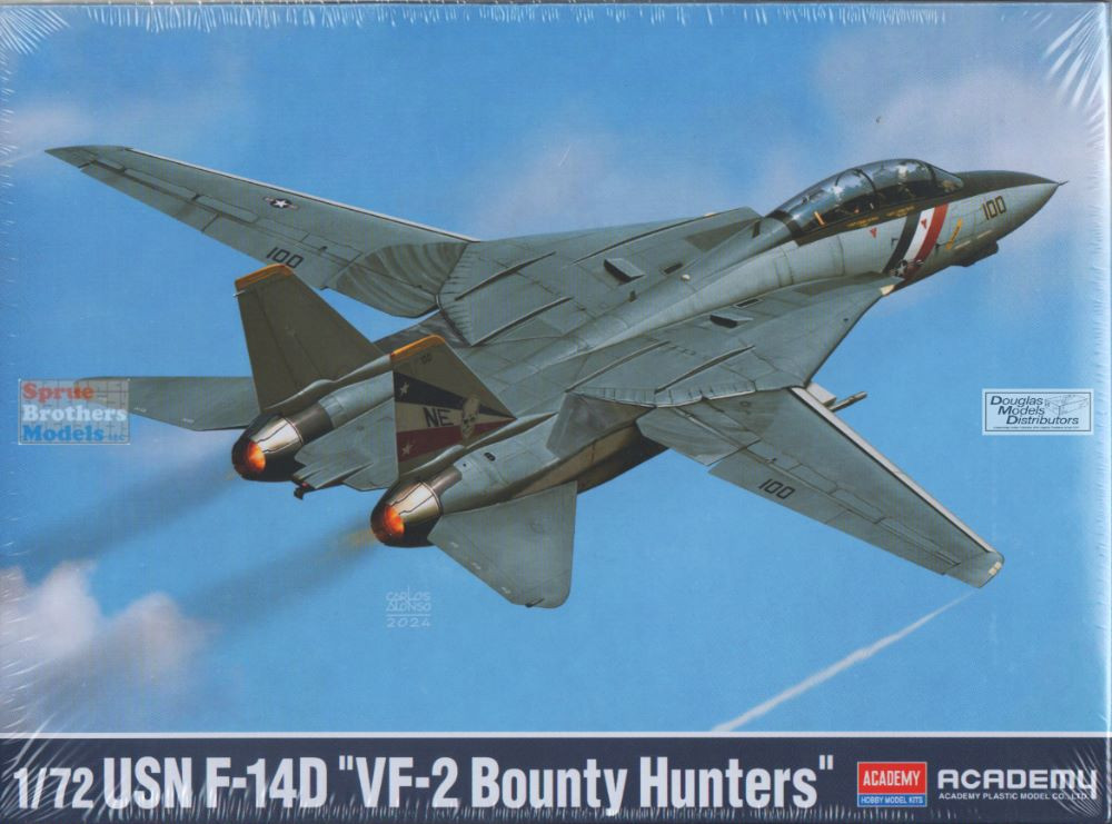 ACA12590 1:72 Academy F-14D Tomcat VF-2 Bounty Hunters - Sprue
