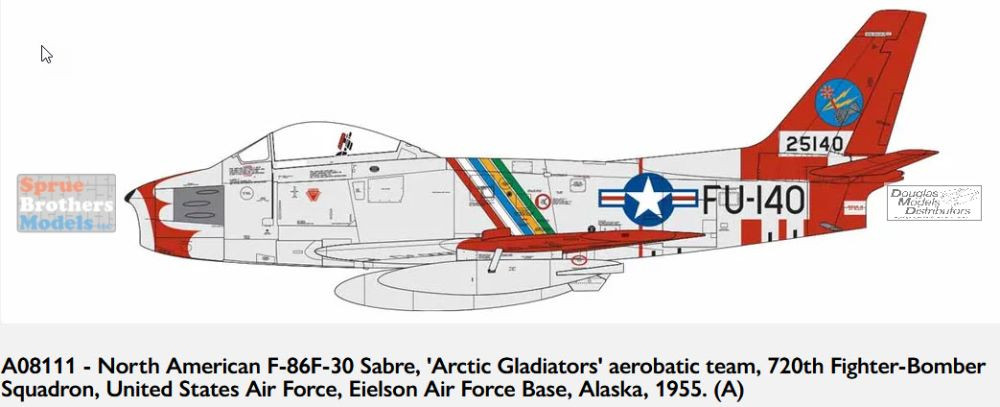 AFX08111 1:48 Airfix F-86F Sabre - Sprue Brothers Models LLC