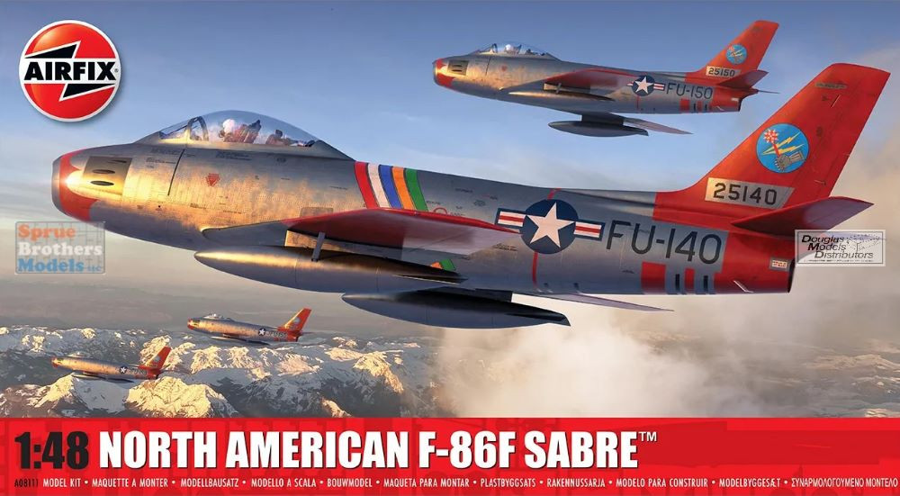 AFX08111 1:48 Airfix F-86F Sabre - Sprue Brothers Models LLC