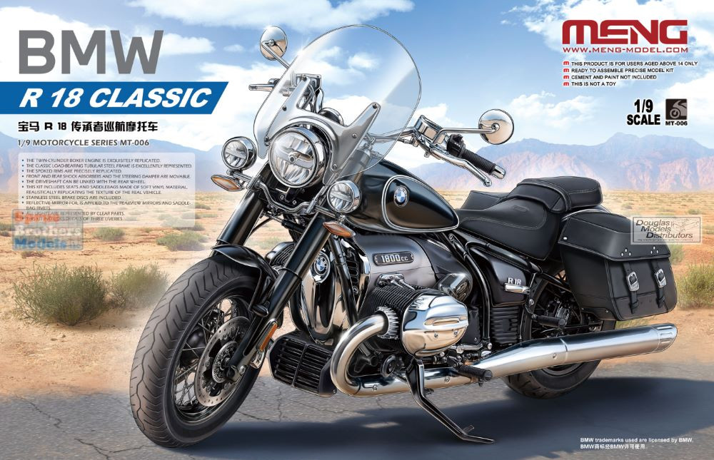 MNGMT006 1:9 Meng BMW R18 Classic Motorcycle