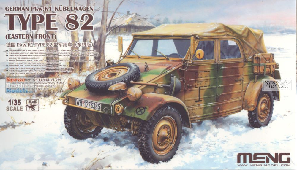 MNGVS016 1:35 Meng Type 82 Kubelwagen Pkw.K1 Eastern Front - Sprue