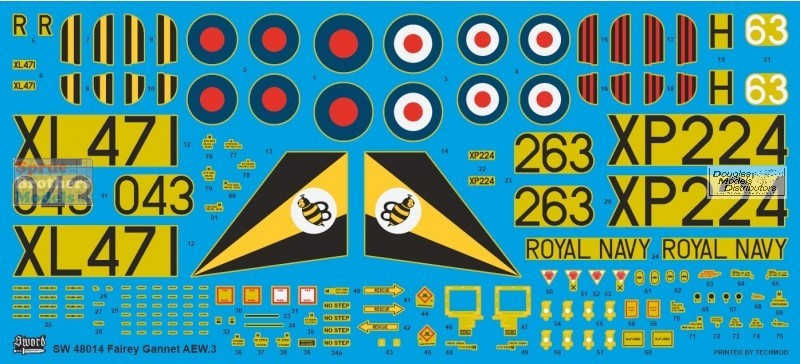 は*か様 sword Gannet AEW. 3 1/48 未組立キット SWD48014 1:48 Sword Gannet AEW.3 - Sprue Brothers Models LLC