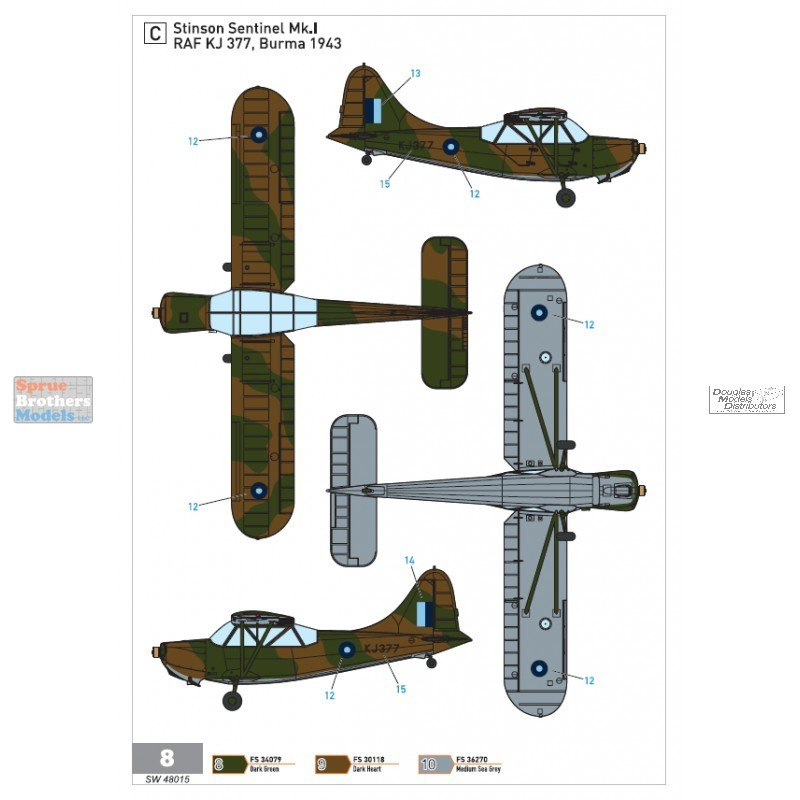 SWD48015 1:48 Sword L-5A / Sentinel Mk.I - Sprue Brothers Models LLC