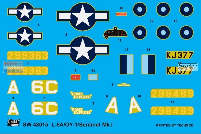 SWD48015 1:48 Sword L-5A / Sentinel Mk.I - Sprue Brothers Models LLC