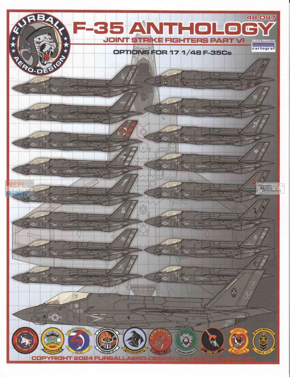 FUR48097 1:48 Furball Aero Design F-35C Lightning II Anthology