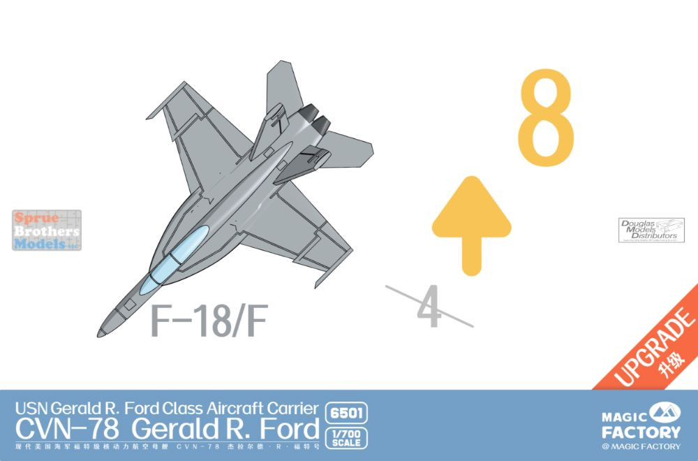 MGF6501 1:700 Magic Factory USS Gerald Ford CVN-78 [Upgraded