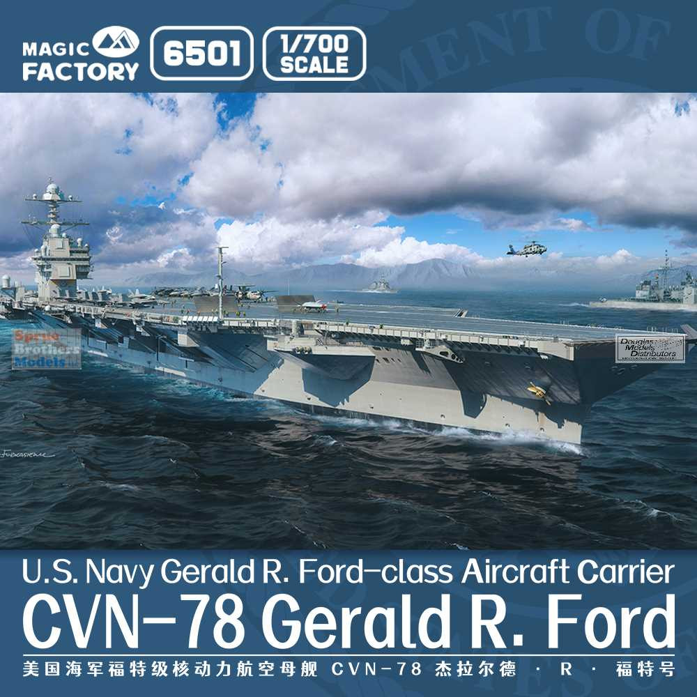 MAGIC FACTORY 1/700 CVN-78 ジェラルドRフォード MGF6501 1:700 Magic Factory USS Gerald Ford CVN-78 [Upgraded