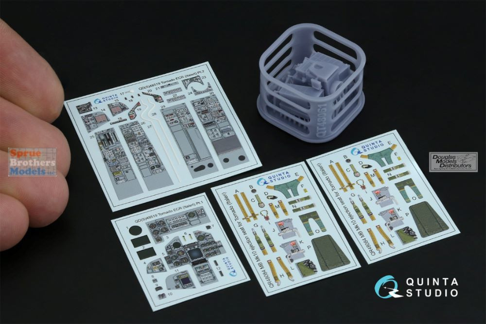 QTSQD48519R 1:48 Quinta Studio 3D Decal - Tornado ECR + Resin (ITA