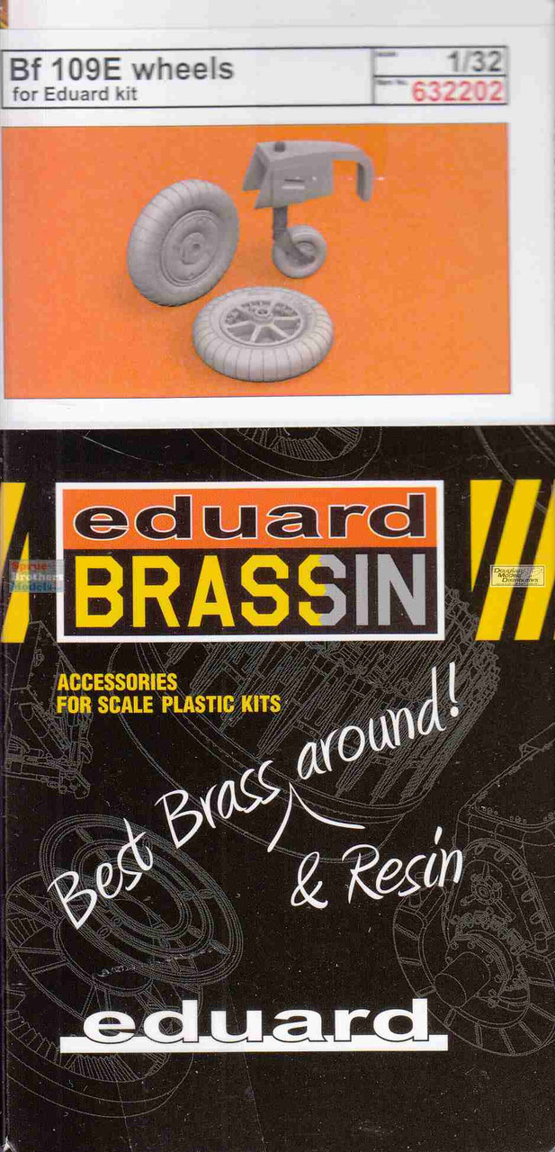 EDU632202 1:32 Eduard Brassin Bf109E Wheels (EDU kit) - Sprue