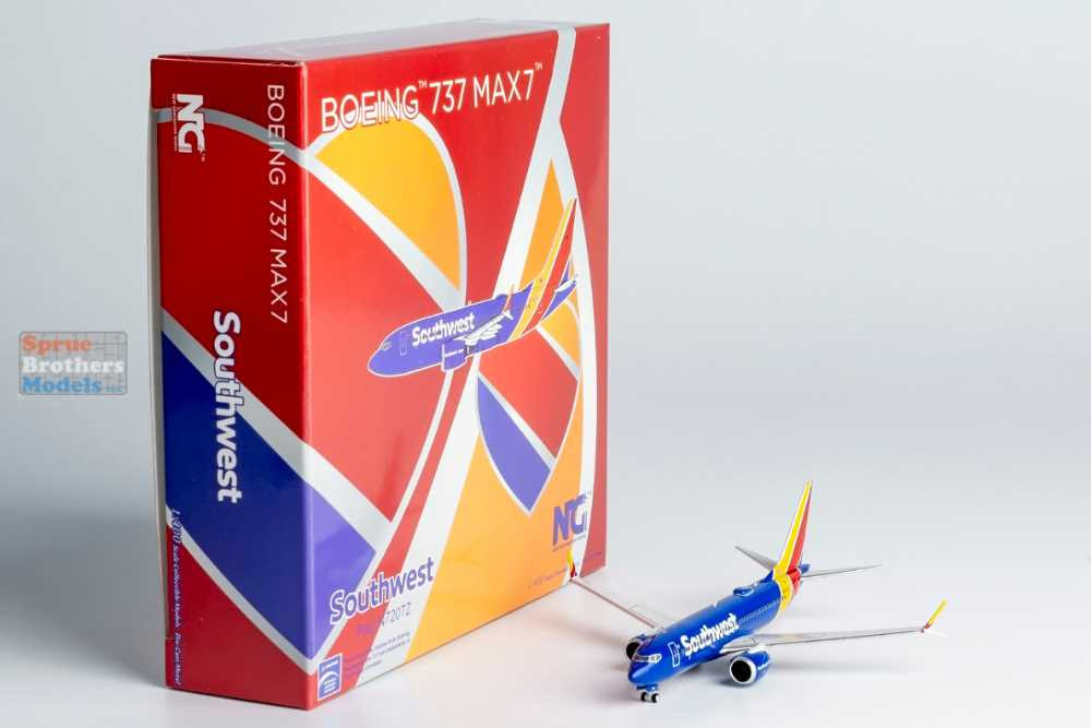 サウスウエスト航空 737 MAX 7 N7207Z 1/400 NGM87002 1:400 NG Model Southwest Airlines B737 Max7 Reg #N7207Z