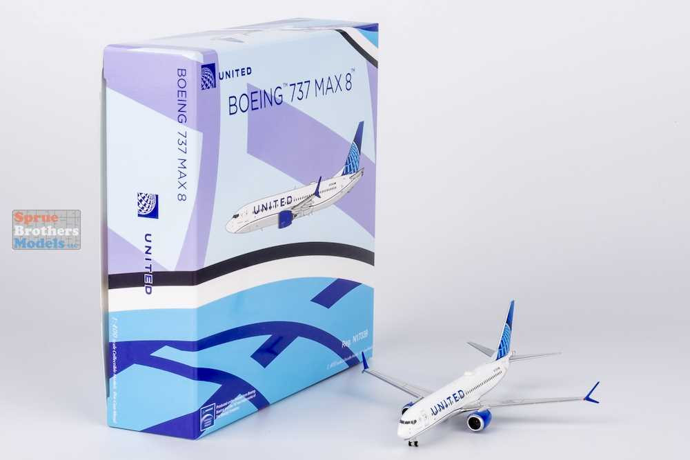 NGM88038 1:400 NG Model United Airlines B737 Max8 Reg #N17339 (pre