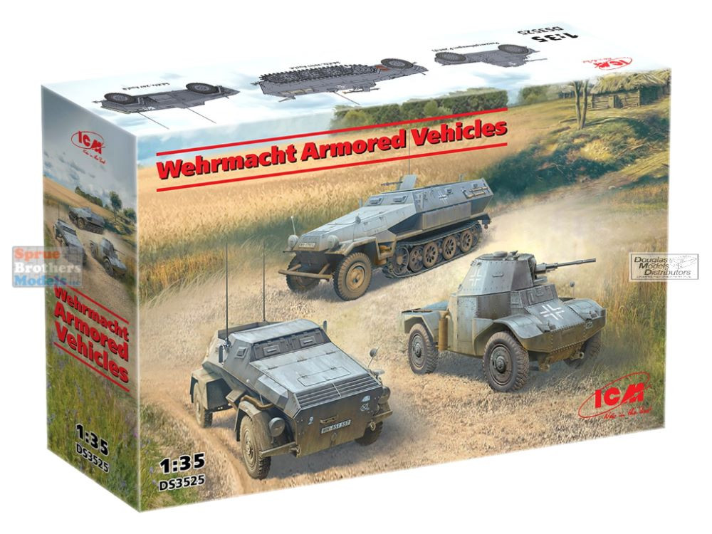 ICMDS3525 1:35 ICM Wehrmacht Armored Vehicles (Panzerspahwagen P