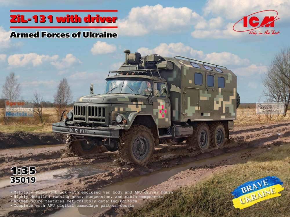 ICM35019 1:35 ICM Zil-131 with Driver Armed Forces of Ukraine
