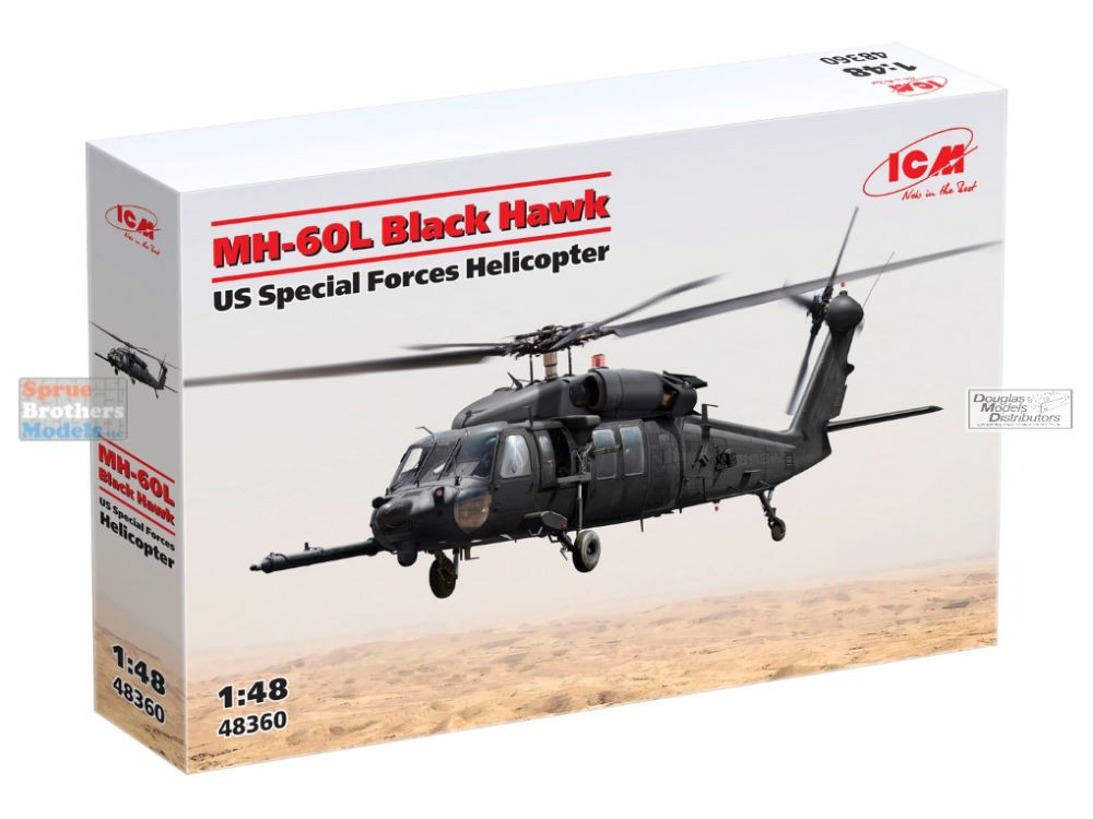 ICM48360 1:48 ICM MH-60L Black Hawk US Special Forces Helicopter