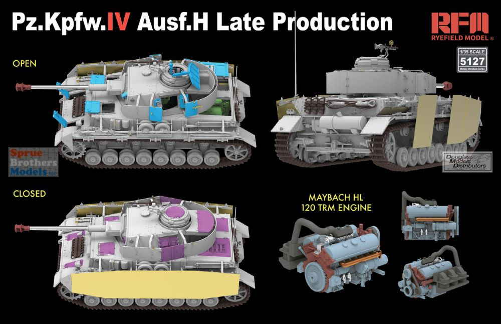 RFMRM5127 1:35 Rye Field Model Panzer Pz.Kpfw.IV Ausf.H Late