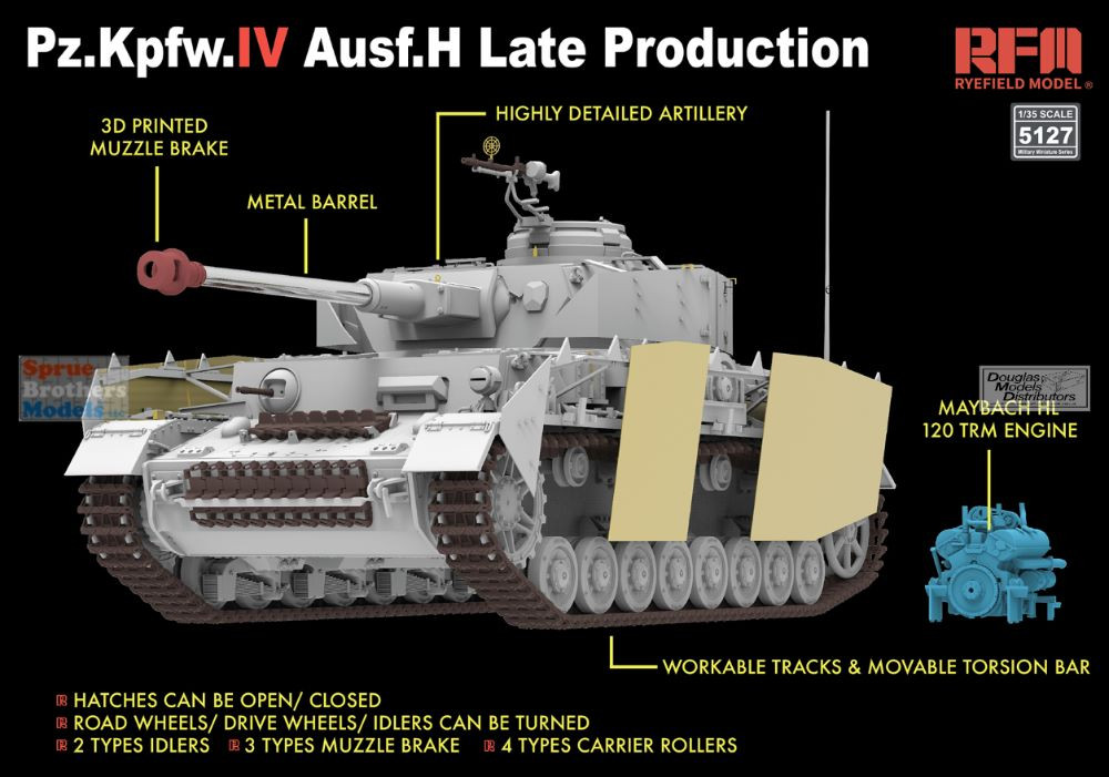 RFMRM5127 1:35 Rye Field Model Panzer Pz.Kpfw.IV Ausf.H Late