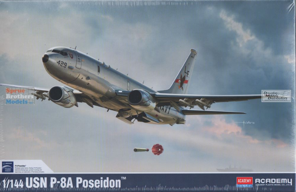 ACA12635 1:144 Academy US Navy P-8A Poseidon - Sprue Brothers