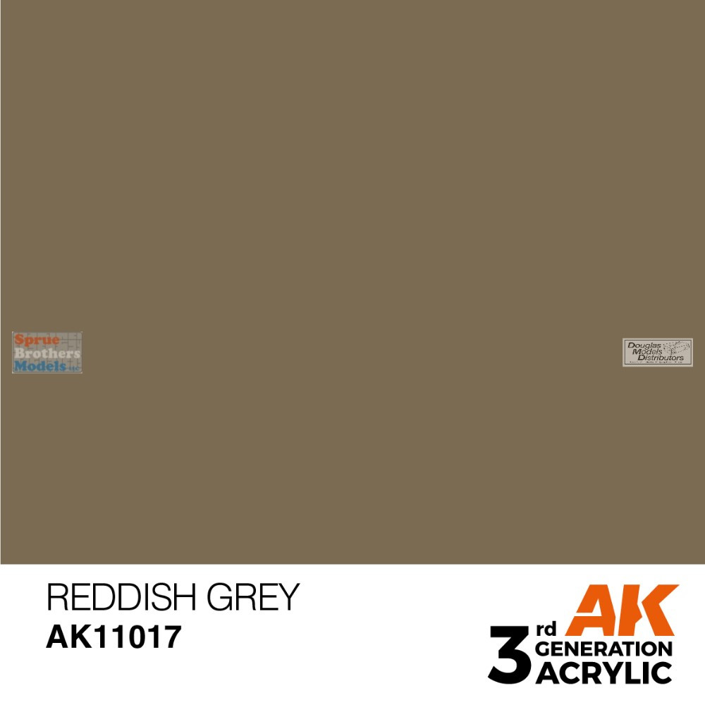 AKI011017 AK Interactive 3Gen Acrylic Paint 17ml - Reddish Grey