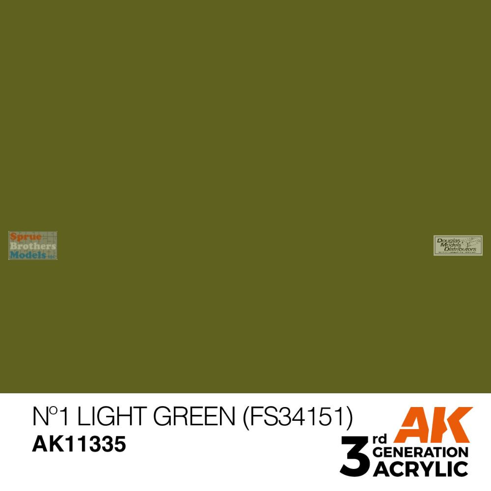 AKI011335 AK Interactive 3Gen Acrylic Paint 17ml - No 1 Light