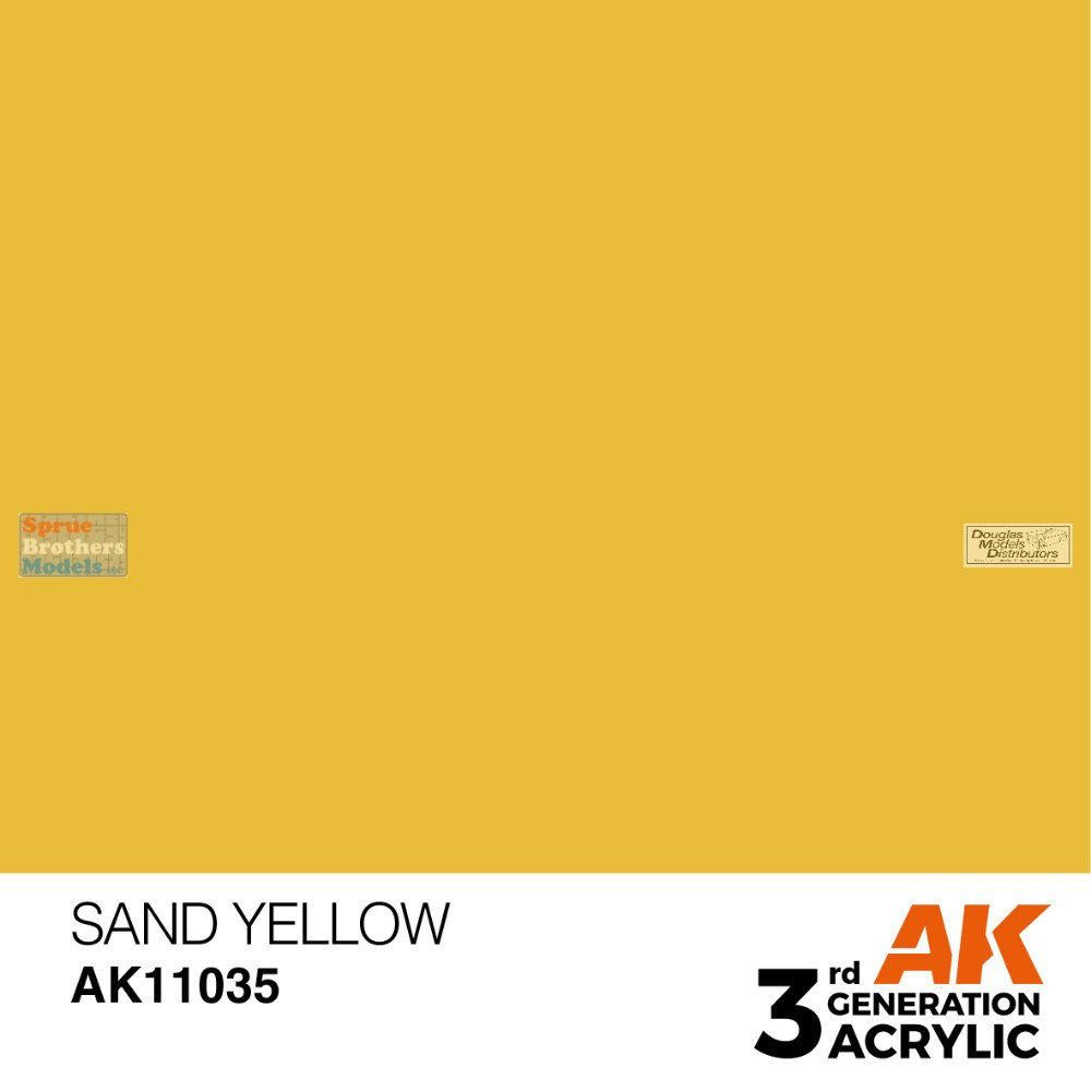 AKI011035 AK Interactive 3Gen Acrylic Paint 17ml - Sand Yellow