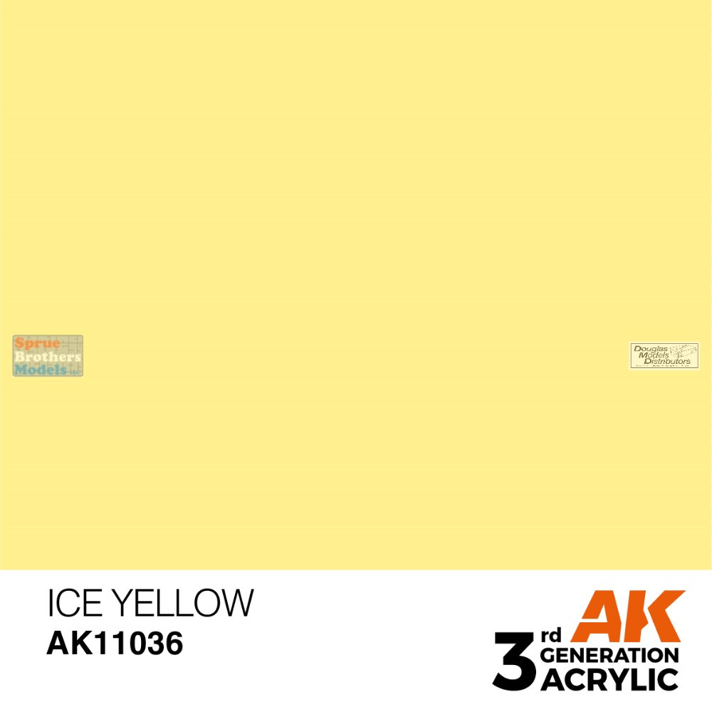 AKI011036 AK Interactive 3Gen Acrylic Paint 17ml - Ice Yellow