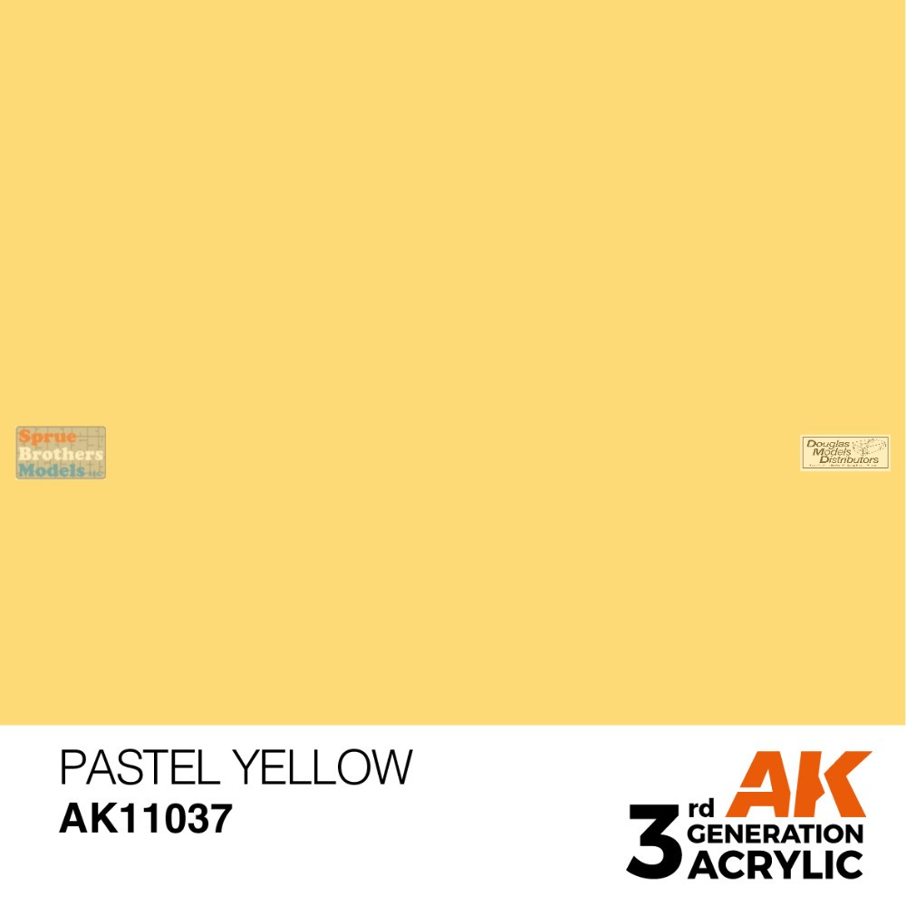 AKI011037 AK Interactive 3Gen Acrylic Paint 17ml - Pastel Yellow