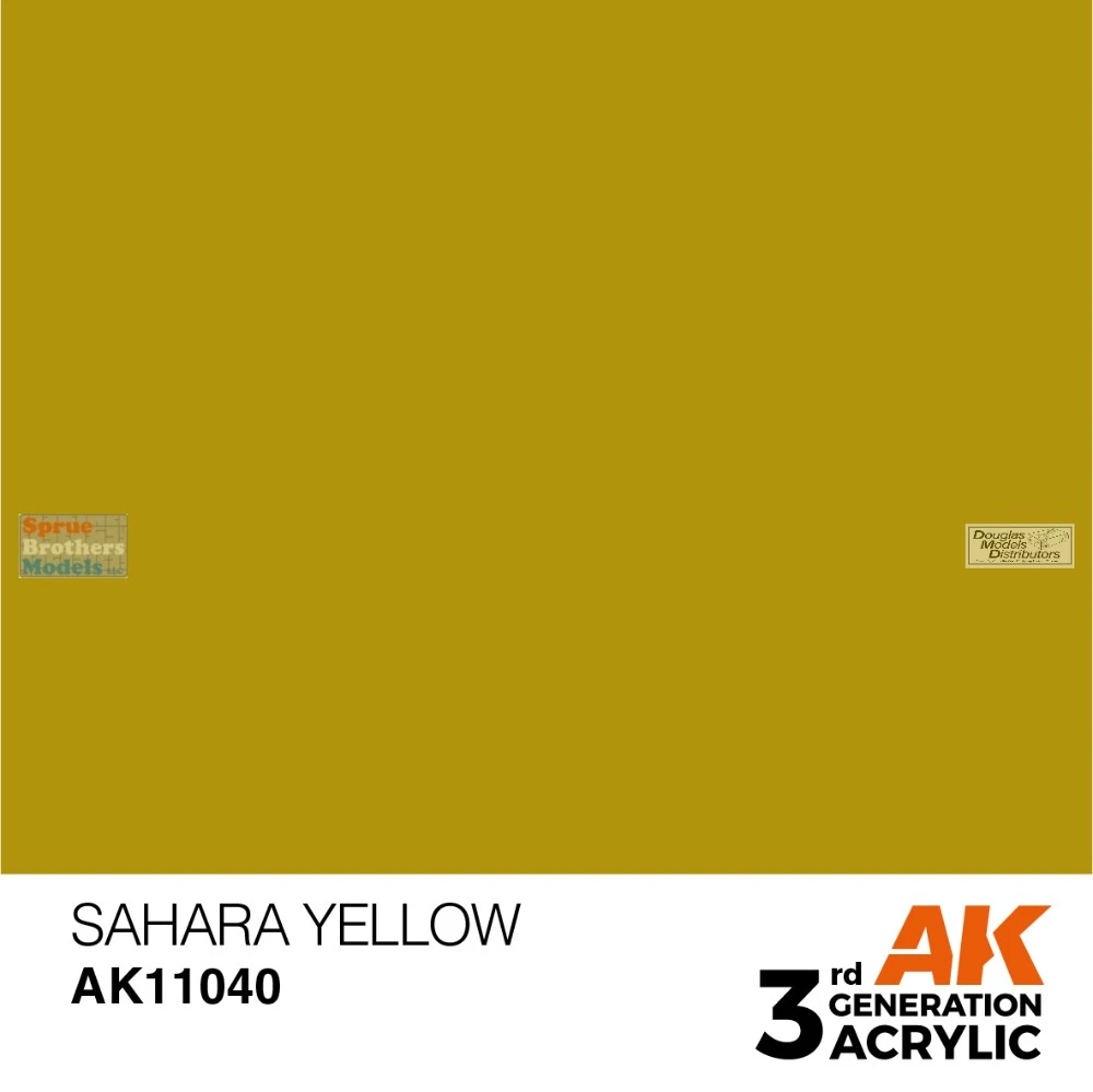 AKI011040 AK Interactive 3Gen Acrylic Paint 17ml - Sahara Yellow