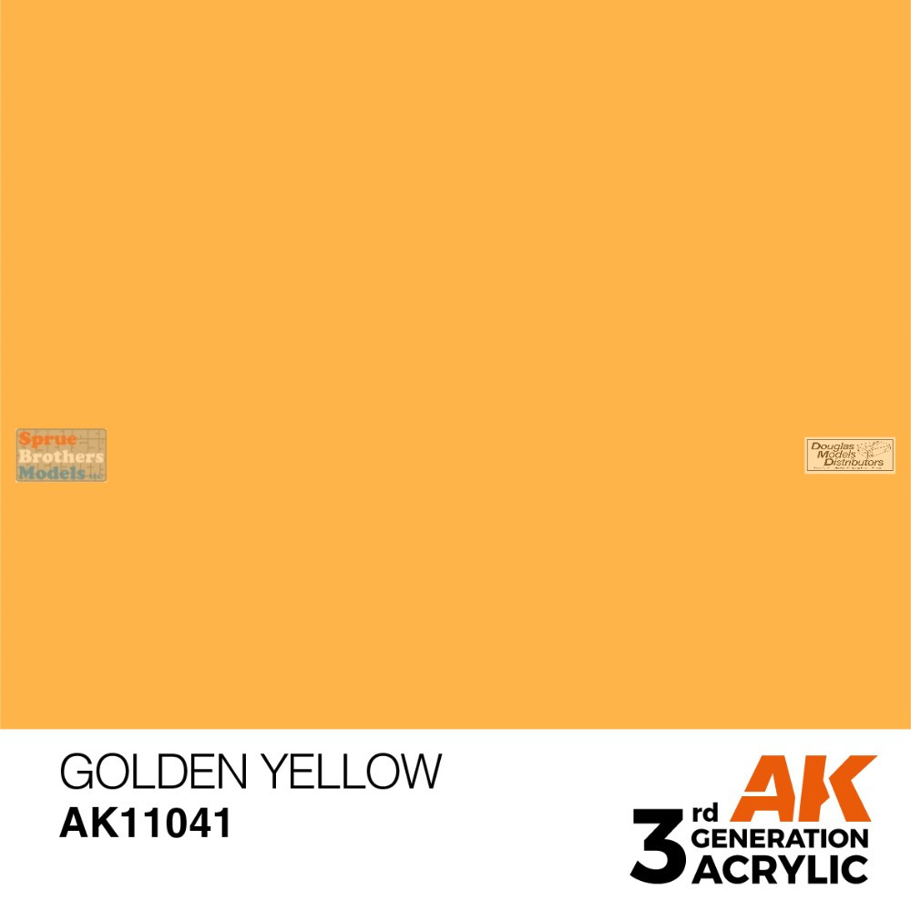 AKI011041 AK Interactive 3Gen Acrylic Paint 17ml - Golden Yellow