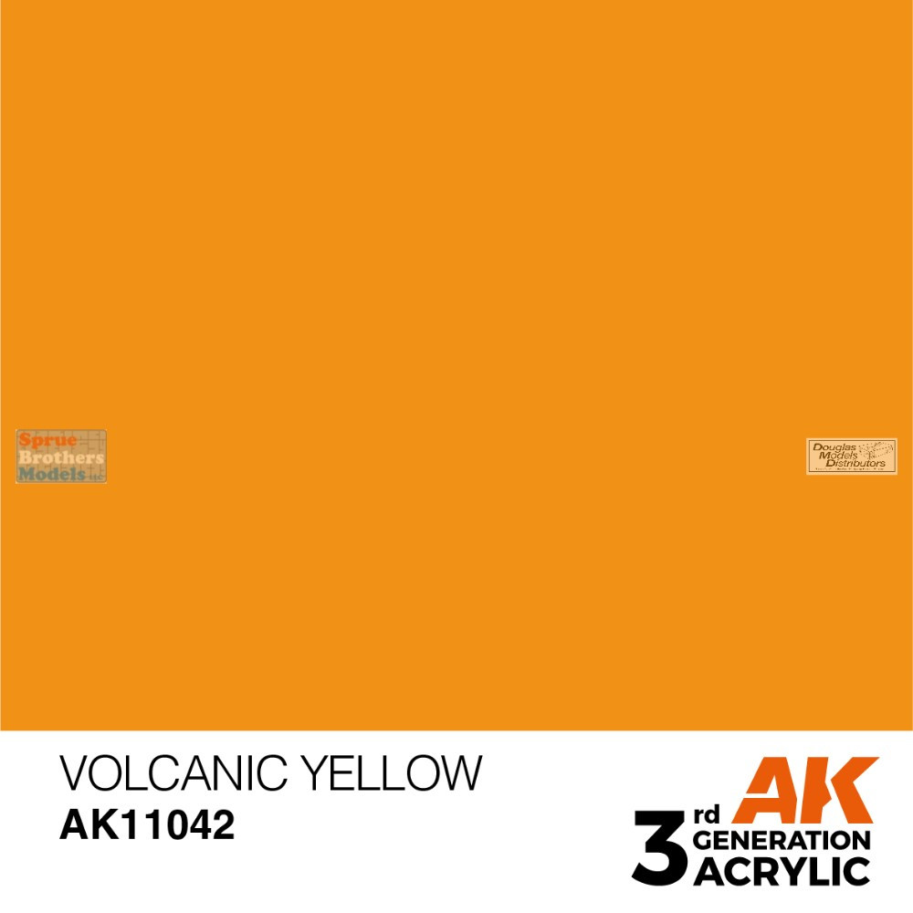 AKI011042 AK Interactive 3Gen Acrylic Paint 17ml - Volcanic Yellow