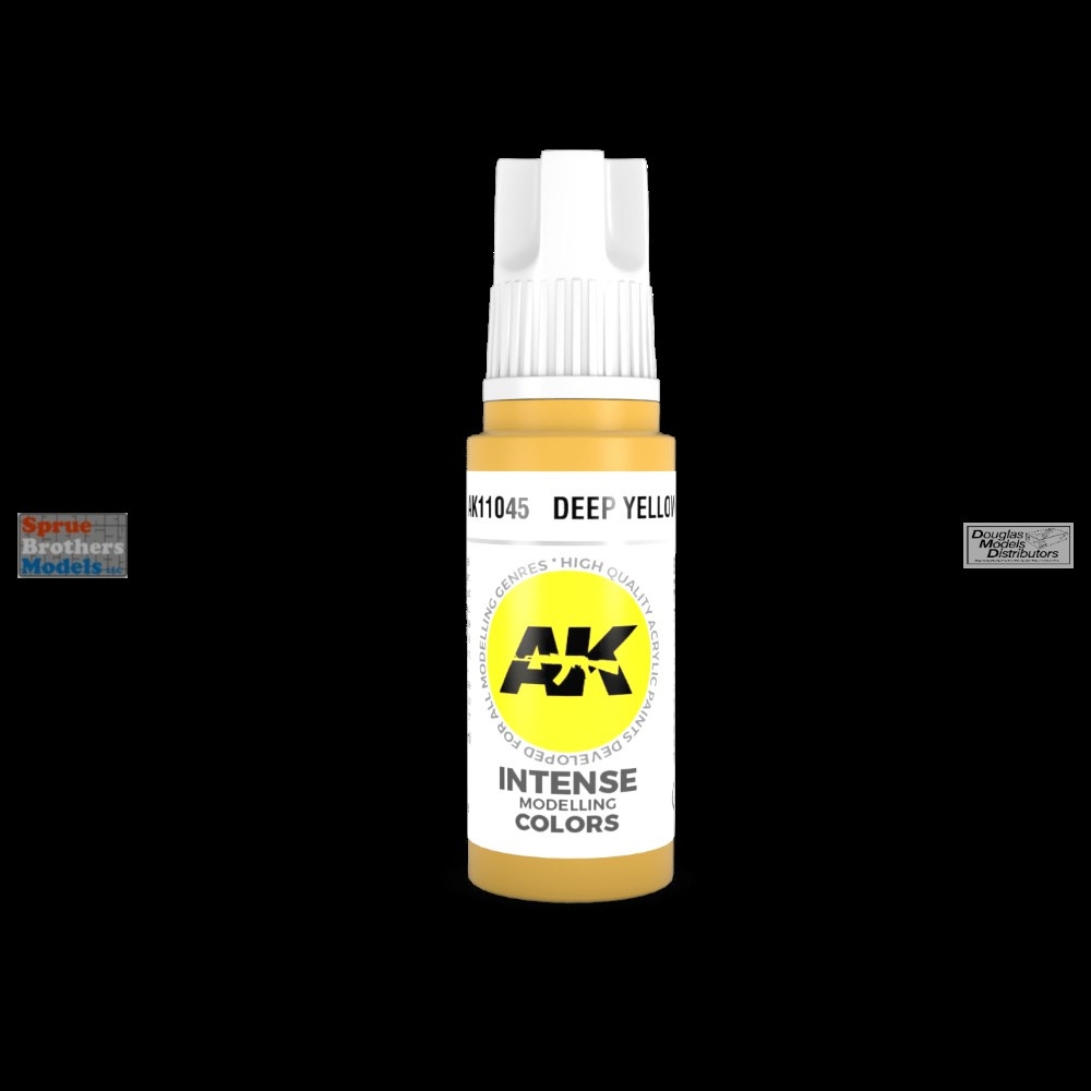 aki★黄色 AKI011045 AK Interactive 3Gen Acrylic Paint 17ml - Deep Yellow