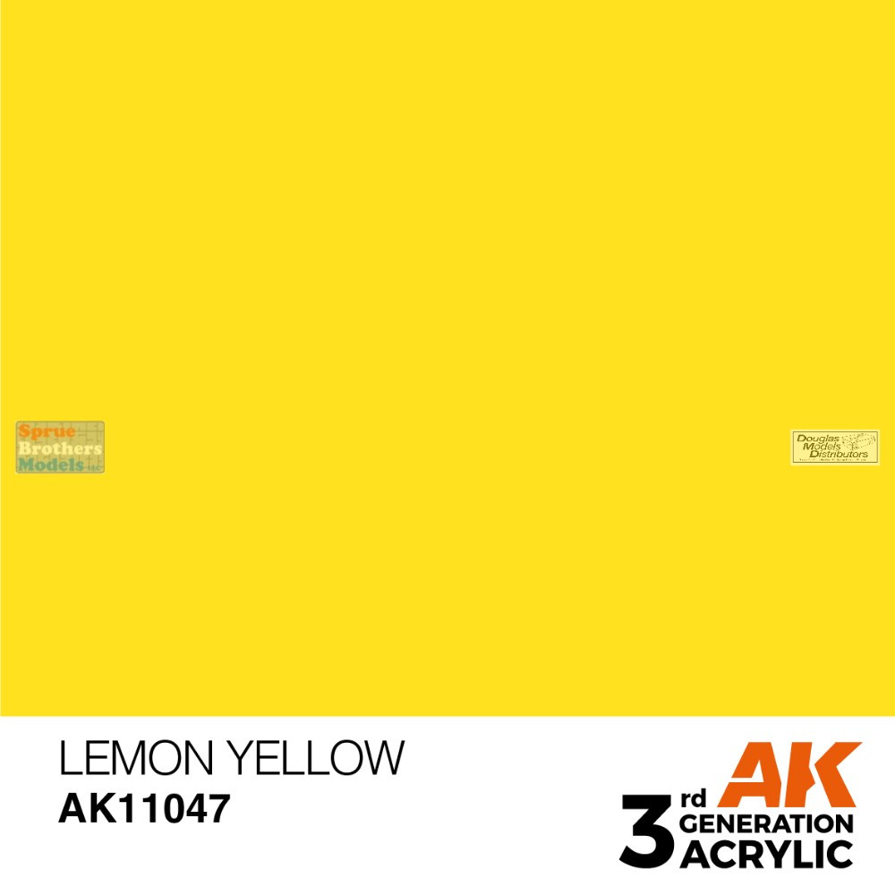 AKI011047 AK Interactive 3Gen Acrylic Paint 17ml - Lemon Yellow