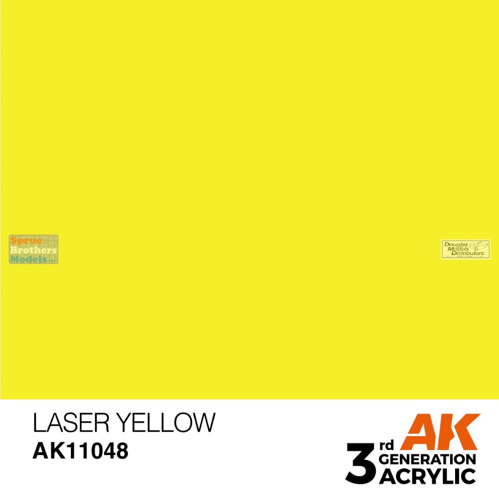AKI011048 AK Interactive 3Gen Acrylic Paint 17ml - Laser Yellow