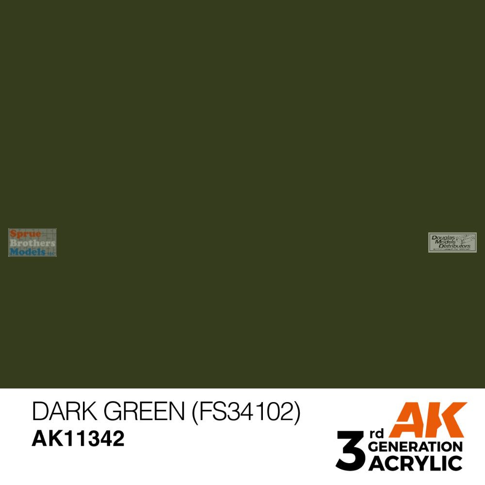 AKI011342 AK Interactive 3Gen Acrylic Paint 17ml - Dark Green