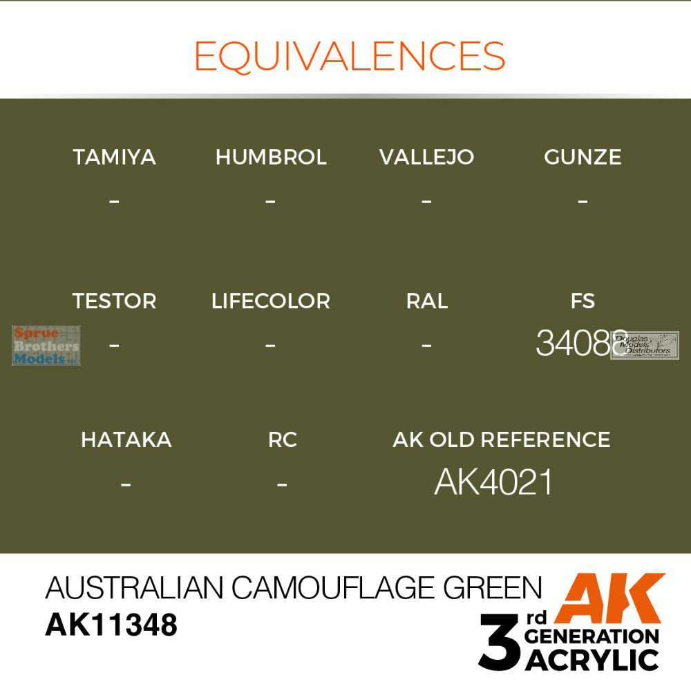 AKI011348 AK Interactive 3Gen Acrylic Paint 17ml - Australian