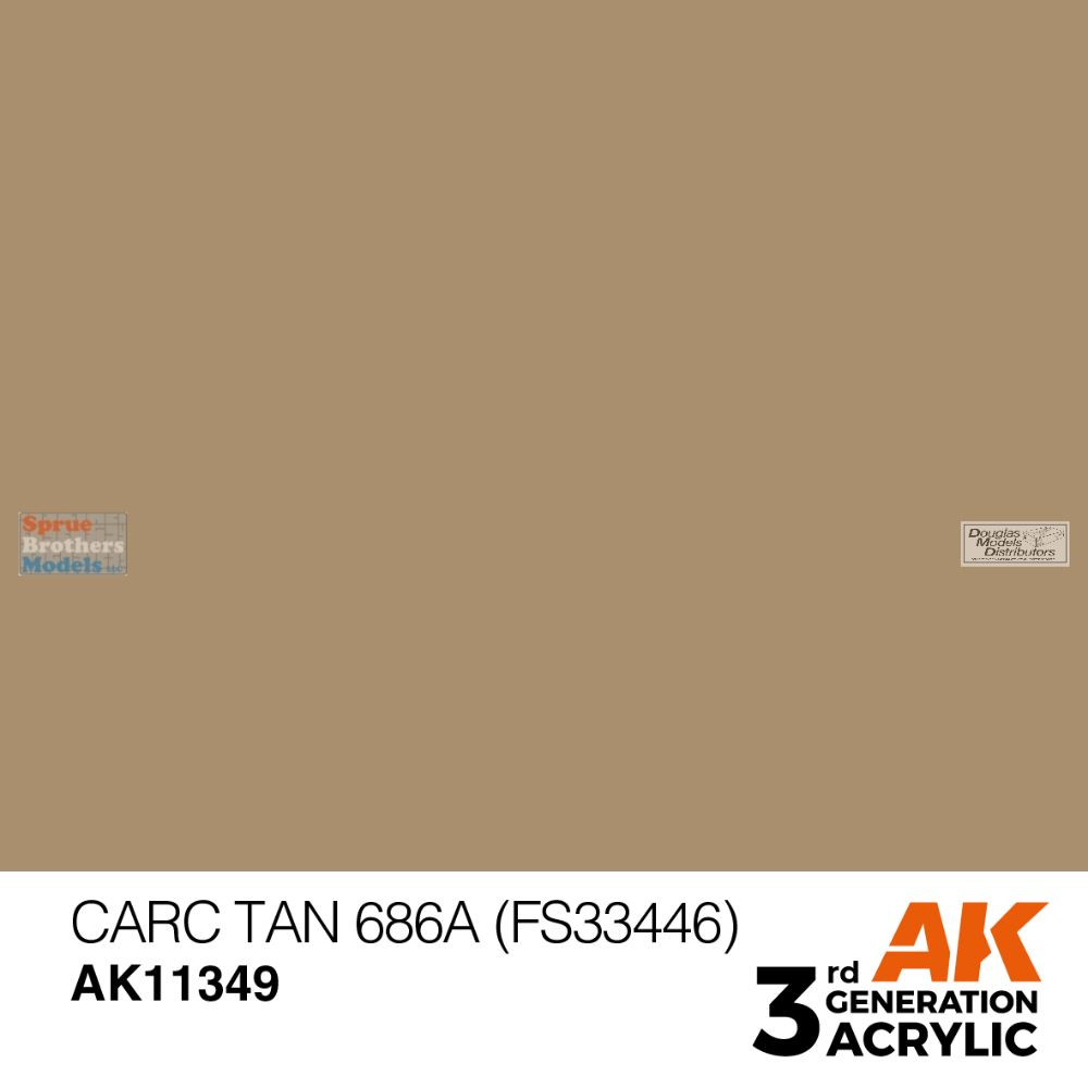 AKI011349 AK Interactive 3Gen Acrylic Paint 17ml - CARC Tan 686A
