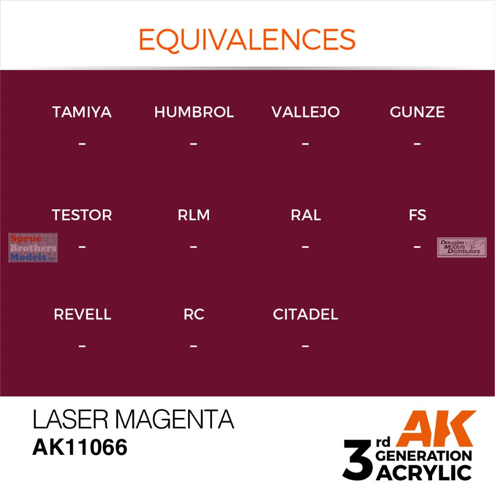 AKI011066 AK Interactive 3Gen Acrylic Paint 17ml - Laser Magenta
