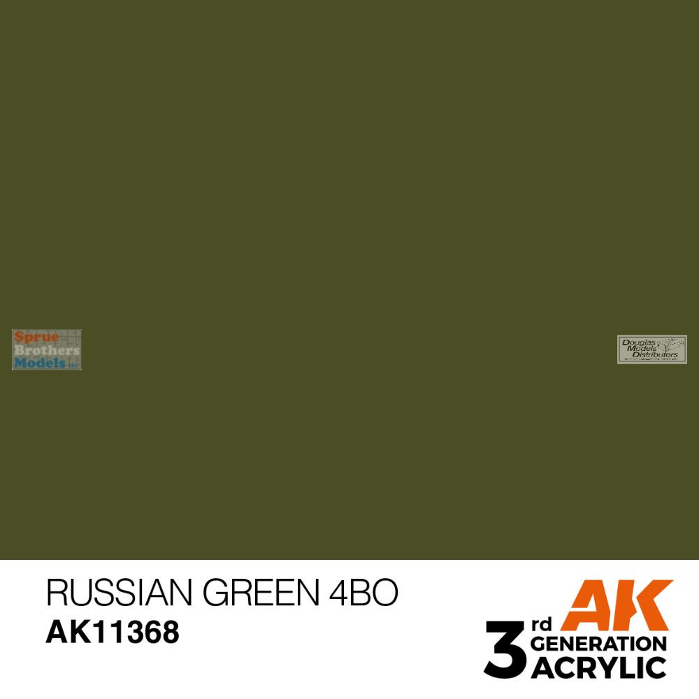 AKI011368 AK Interactive 3Gen Acrylic Paint 17ml - Russian Green