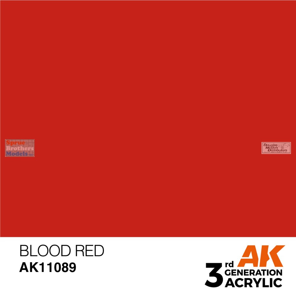 AKI011089 AK Interactive 3Gen Acrylic Paint 17ml - Blood Red