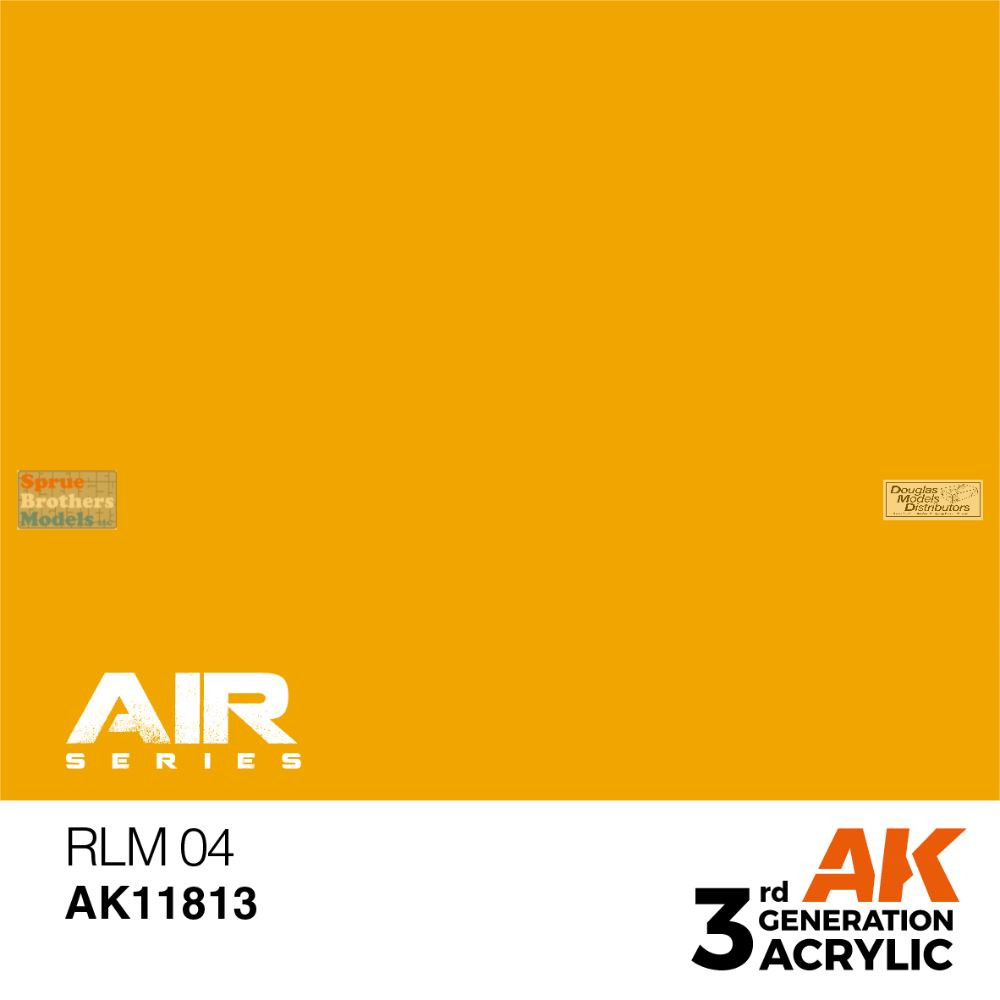 AKI011813 AK Interactive 3Gen Acrylic Paint 17ml - Yellow RLM04