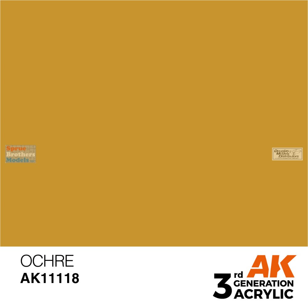 AKI011118 AK Interactive 3Gen Acrylic Paint 17ml - Ochre FS33434