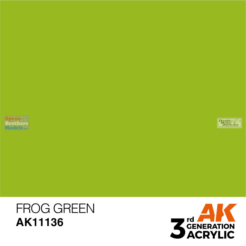 AKI011136 AK Interactive 3Gen Acrylic Paint 17ml - Frog Green
