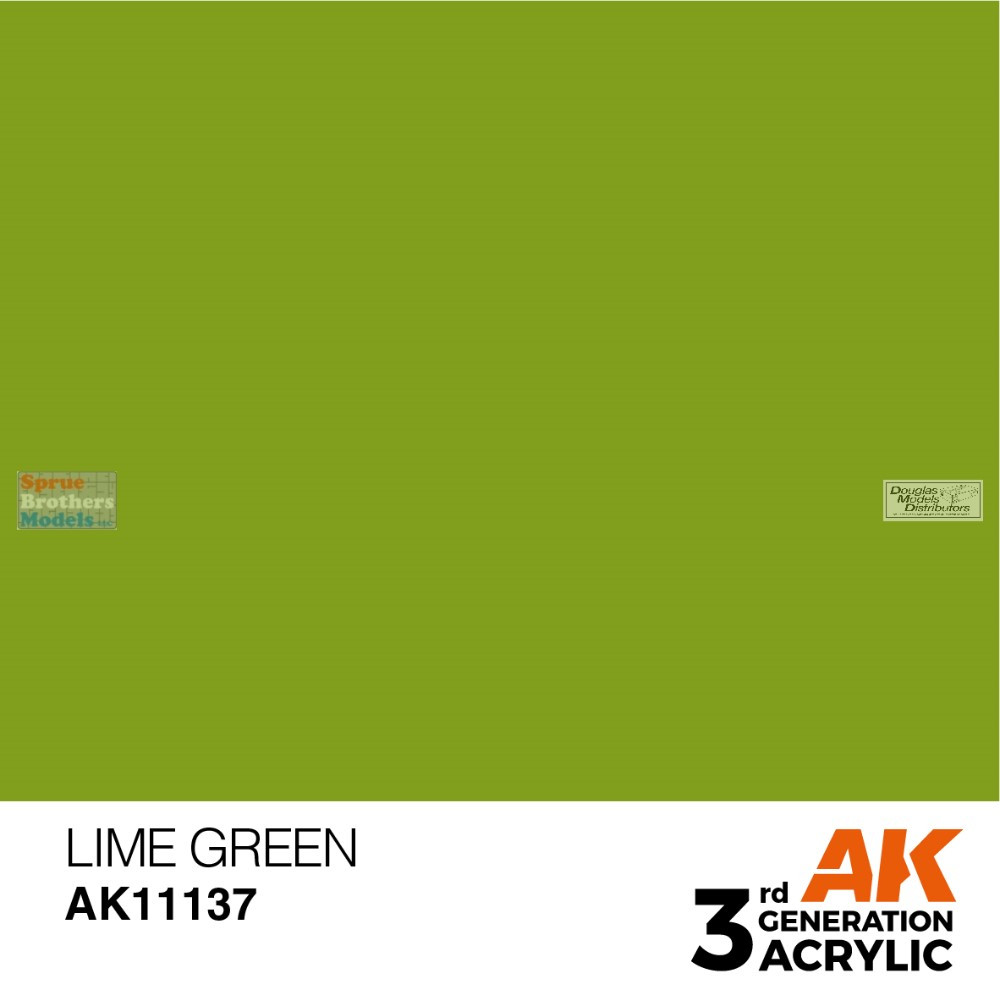 AKI011137 AK Interactive 3Gen Acrylic Paint 17ml - Lime Green