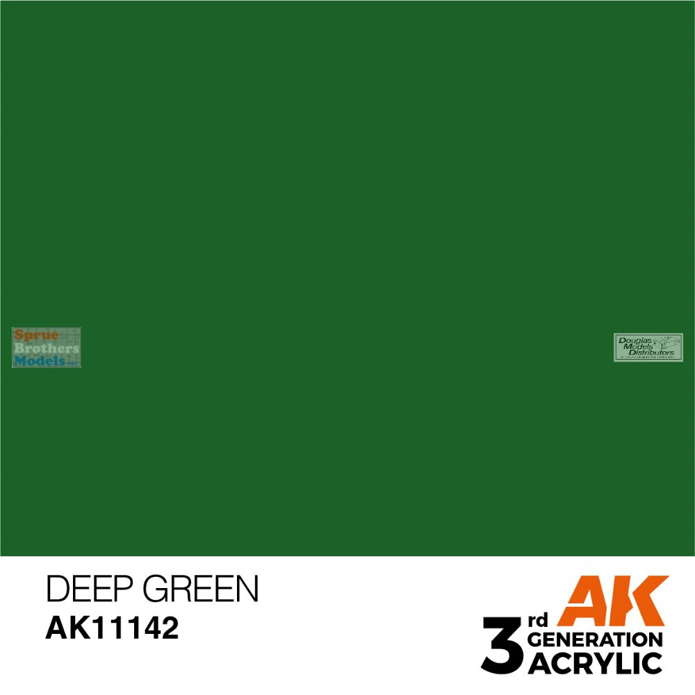 AKI011142 AK Interactive 3Gen Acrylic Paint 17ml - Deep Green