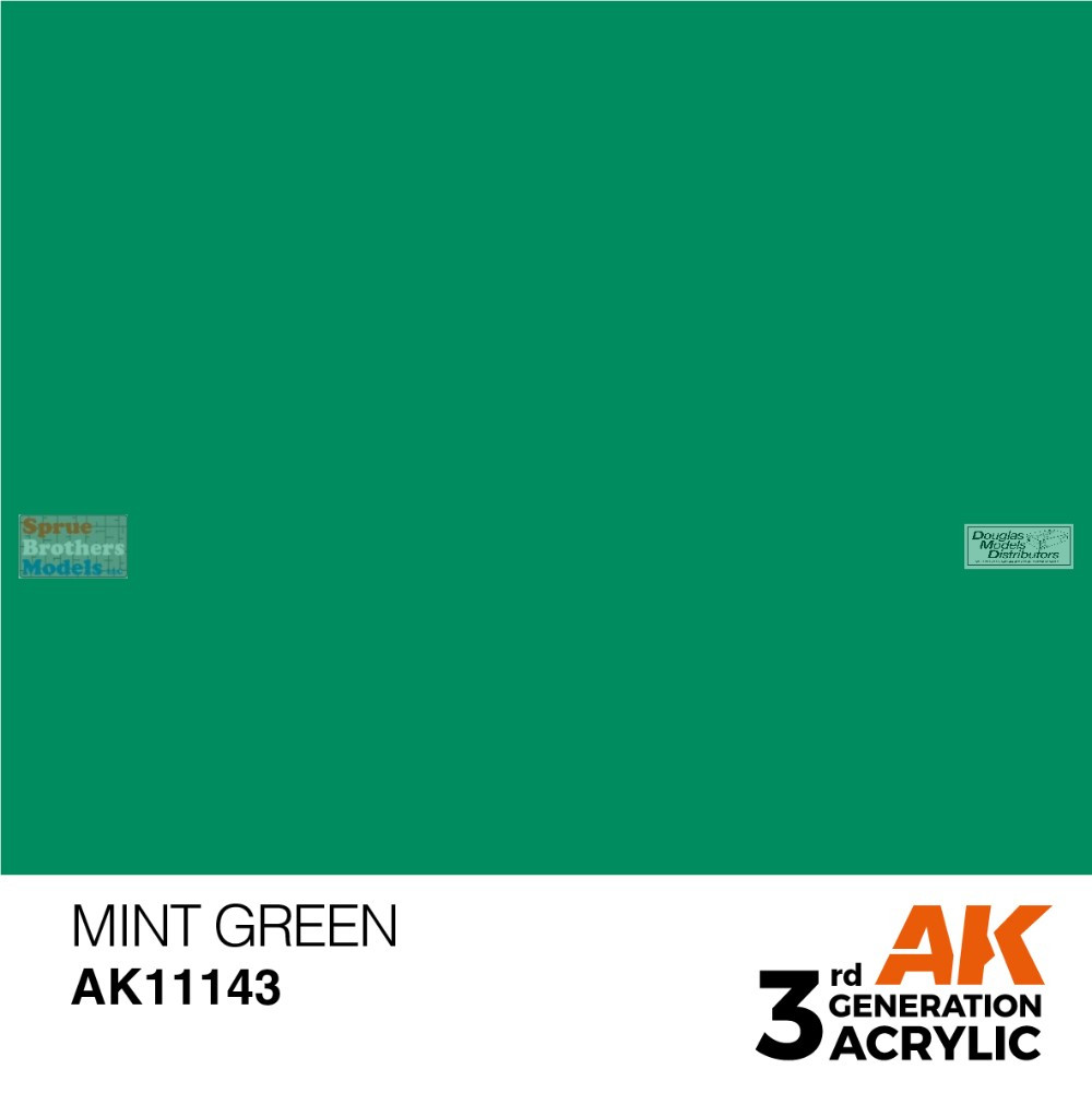 AKI011143 AK Interactive 3Gen Acrylic Paint 17ml - Mint Green