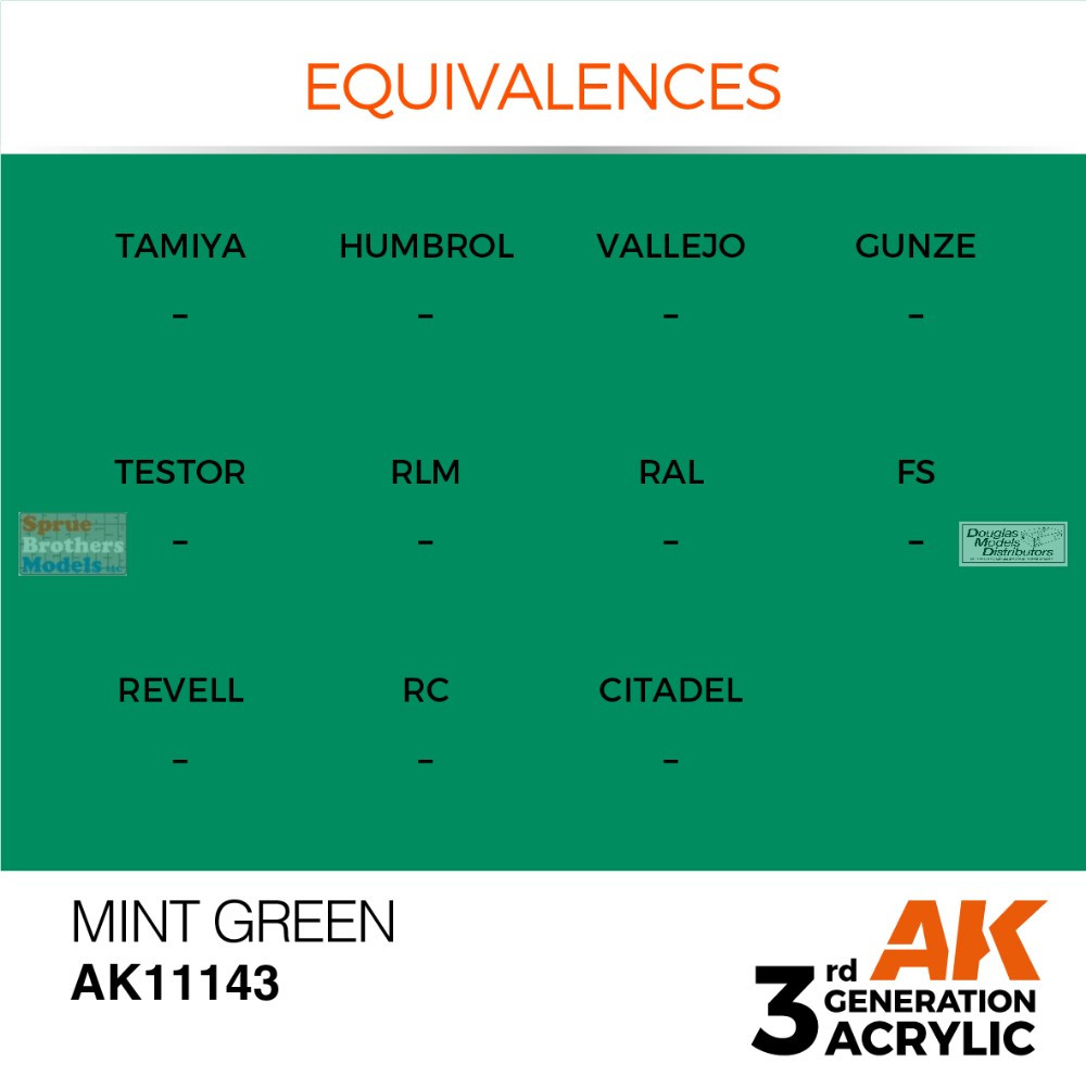 AKI011143 AK Interactive 3Gen Acrylic Paint 17ml - Mint Green