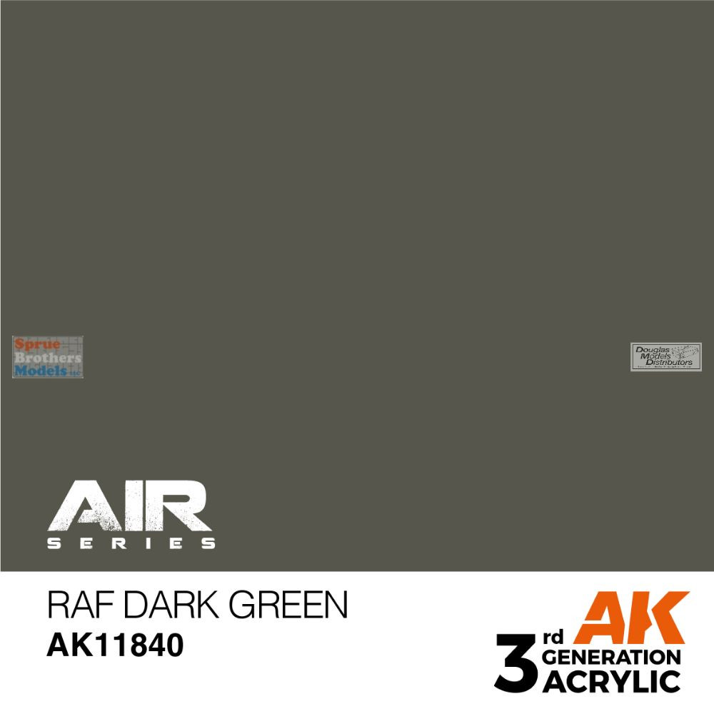 AKI011840 AK Interactive 3Gen Acrylic Paint 17ml - RAF Dark Green