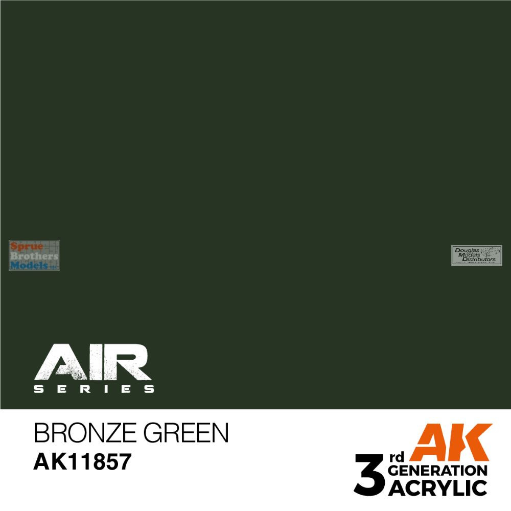AKI011857 AK Interactive 3Gen Acrylic Paint 17ml - Bronze Green